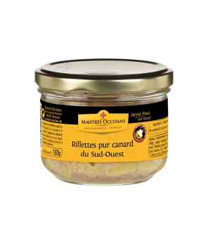 MAISTRES OCCITANS  Rillettes de rata 180 g, IGP Sud-Vestul Frantei 